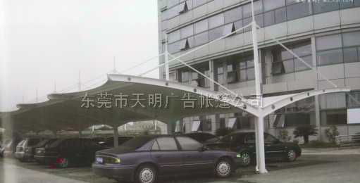 双开膜结构车篷