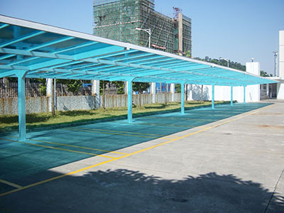 PC彩光板停车帐篷