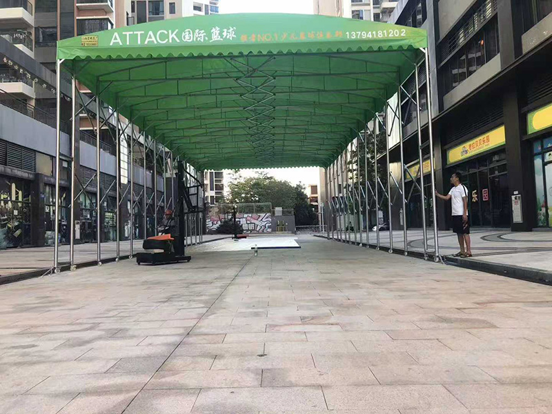 推拉雨棚